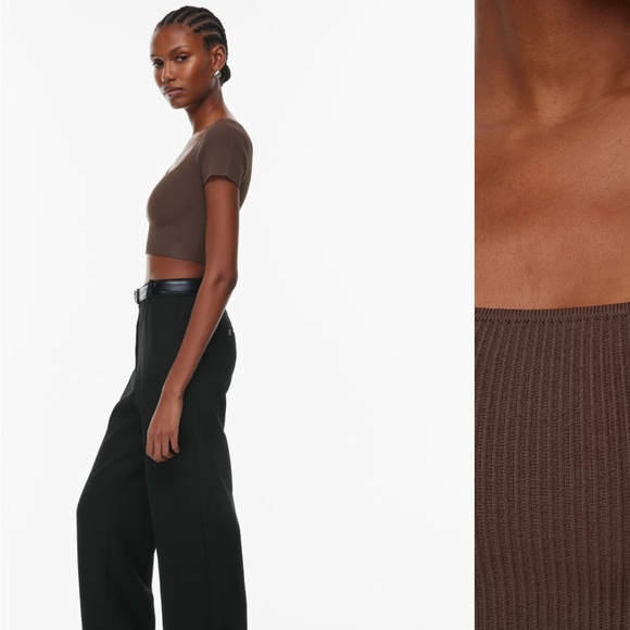 Aritzia sculpt knit squareneck tank - Picture 8 of 9